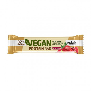 Vegan Protein Bar 60гр Красный фрукт VPLAB — 65fit