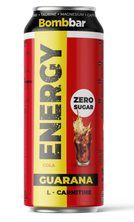 BOMBBAR Напиток б/а L-CARNITINE КОЛА ж/б 0,5л — 65fit