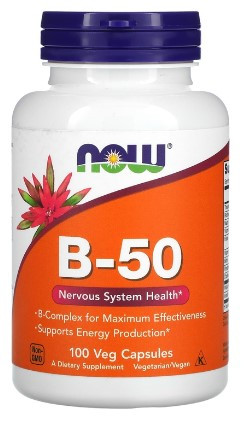 #NOW Vitamin B-50 100 vcaps фото 1 — 65fit
