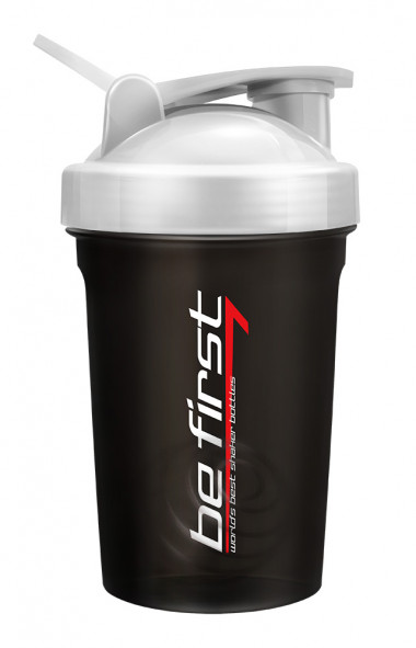 Шейкер 400мл черно-белый с шариком BE FIRST — 65fit