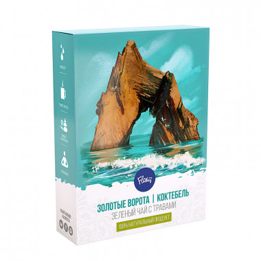 FLORIS Чай зеленый с мятой и розой &quot;Золотые ворота │ Коктебель&quot; 40г — 65fit