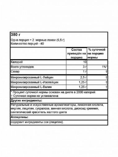 ON INSTANTIZED BCAA 5000 POWDER Orange │Апельсин 380 г — 65fit