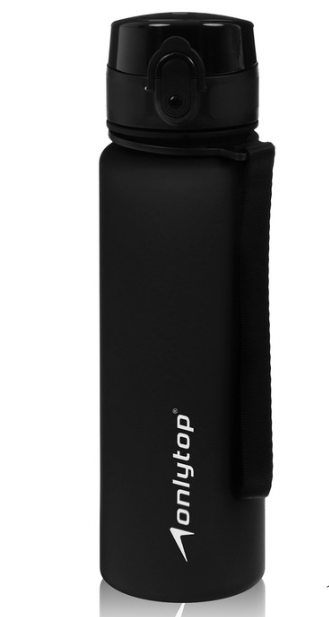 Бутылка спортивная Onlytop 500 мл, цвет черный   9824389 фото 1 &mdash; 65fit