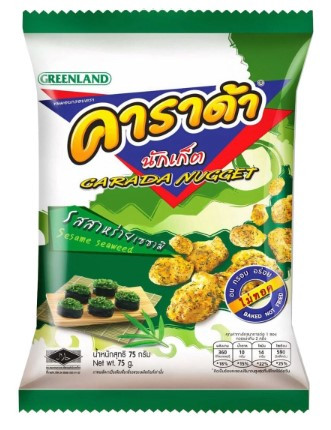 Carada nugget sesame seaweed flavoured 75g. Хрустящие нагеттсы с водорослями — 65fit