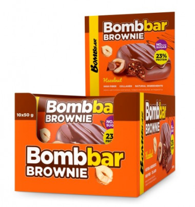 BOMBBAR Печенье глазированное &quot;Брауни с фундуком&quot; 50г — 65fit