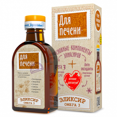 Масло льняное Для печени 200мл, Компас здоровья — 65fit