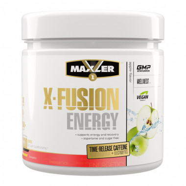 #MAXLER X-Fusionl Amino Energy 330gr Яблоко — 65fit