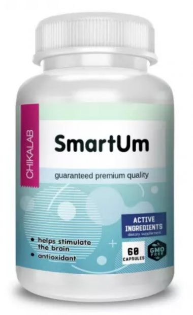 CHIKALAB Комплексная пищевая добавка &quot;СмартУМ&quot; 60 капсул — 65fit