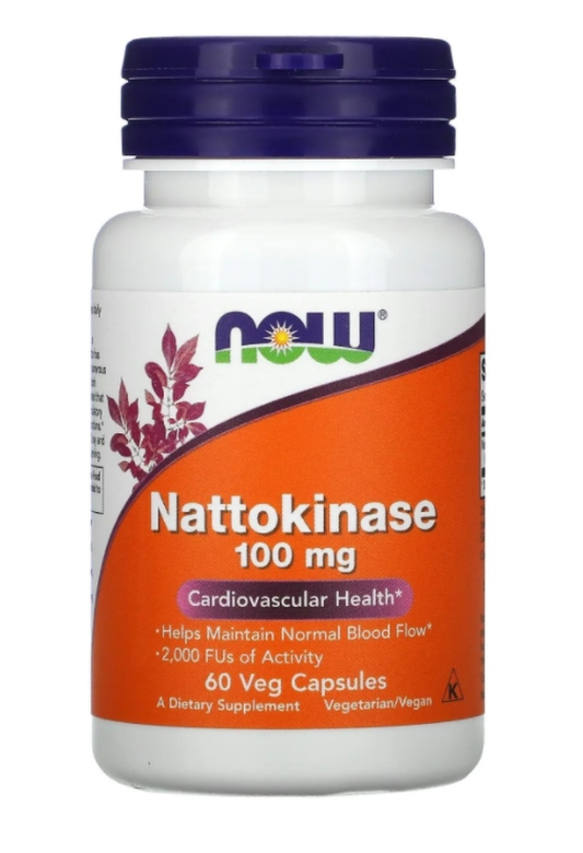 #NOW  Nattokinase 100mg 60caps фото 1 — 65fit