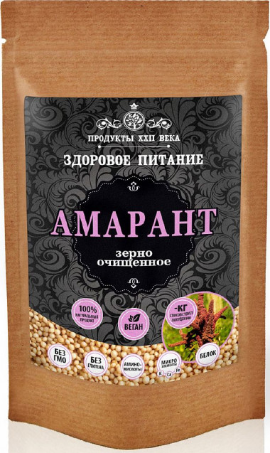 Амарант зерно очищенное 100гр, Продукты XXII века — 65fit