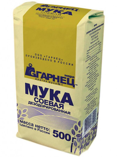 ГАРНЕЦ Мука Соевая дезодорированная 500г &mdash; 65fit