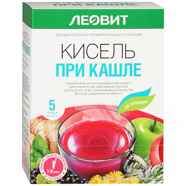 ЛЕОВИТ Кисель При кашле 20гр*5шт — 65fit