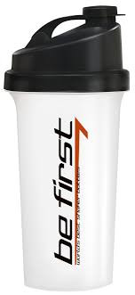 Шейкер 400мл белый с шариком б/логотипа BE FIRST — 65fit