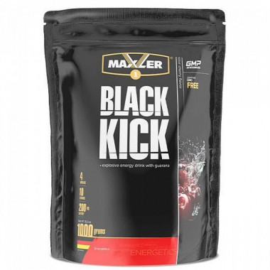 MAXLER Энергетик Black Kick Вишня пакет 1000г — 65fit