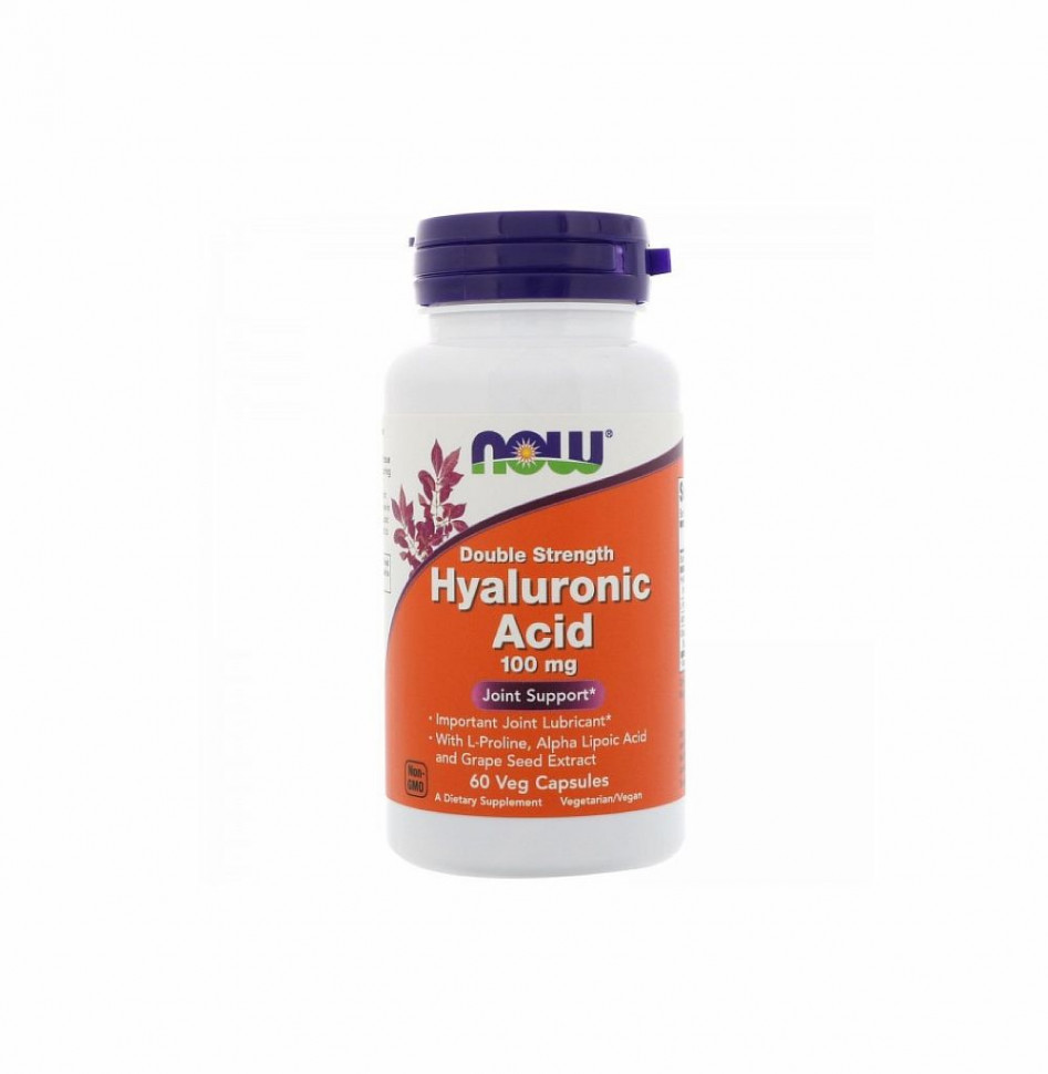 #NOW  Hyaluronic Acid 2X Plus 100mg 60caps фото 1 — 65fit