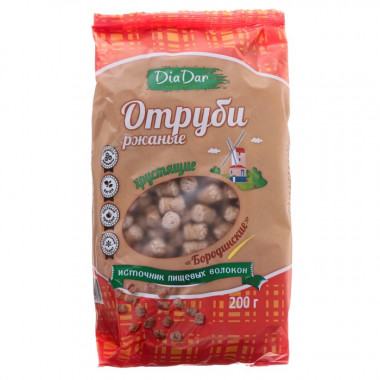DIADAR Отруби ржаные 200г — 65fit