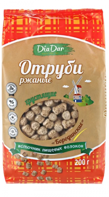 DIADAR Отруби ржаные 200г — 65fit