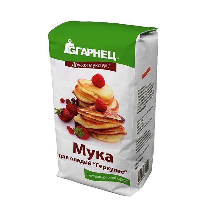 ГАРНЕЦ Мука для оладий «Геркулес» 500г фото 1 — 65fit