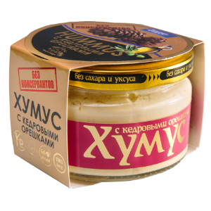 ПОЛЕЗНЫЕ ПРОДУКТЫ Хумус с кедровыми орешками 200г — 65fit