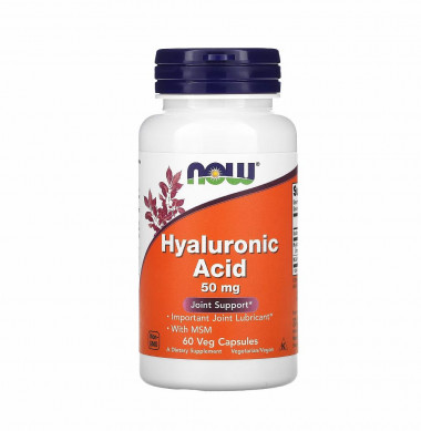 #NOW  Hyaluronic Acid 50mg +MSM 60caps — 65fit