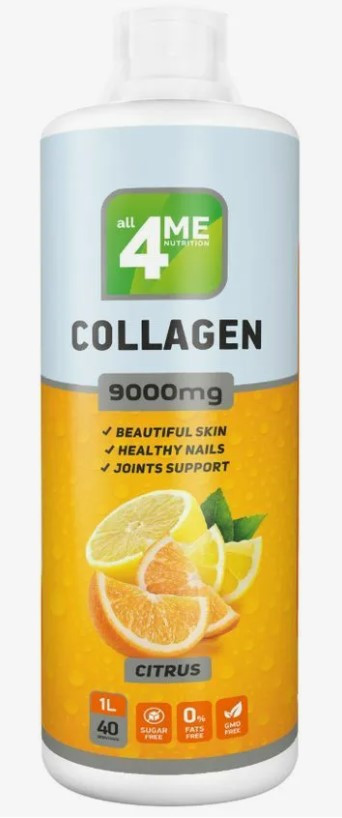 #ALL4ME Collagen concentrate 9000  500ml Лимон-апельсин — 65fit