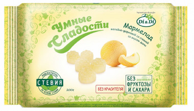УМНЫЕ СЛАДОСТИ Мармелад желейно-формовой «Дыня» 200г — 65fit