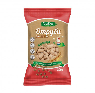 DIADAR Отруби ржаные &quot;Бородинские&quot; 200г — 65fit