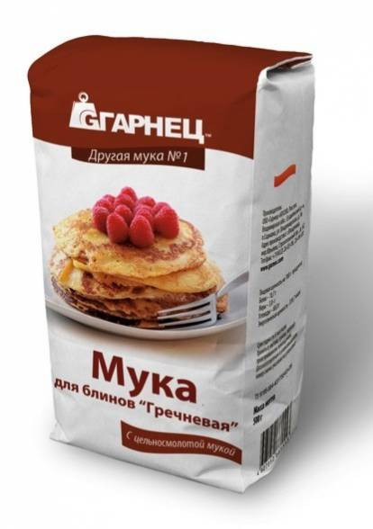 ГАРНЕЦ Мука для блинов "Гречневая" 500г фото 1 — 65fit