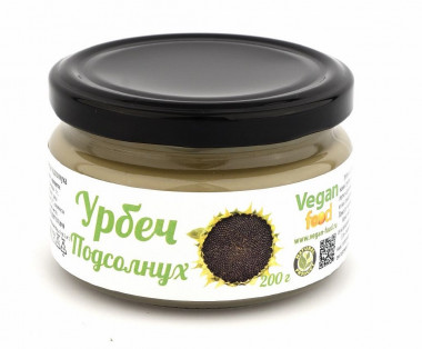VEGAN FOOD Урбеч из семян подсолнуха 200г — 65fit