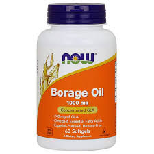 NOW Borage Oil 1000mg 60 Softgels — 65fit