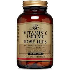 SOLGAR Vitamin C 1500 mg with Rose Hips 90 tabs — 65fit