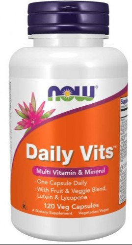 #NOW Daily Vits™ Multi Vitamin &amp; Mineral 120 Veg Capsules — 65fit