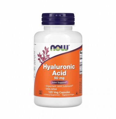 #NOW  Hyaluronic Acid 50mg +MSM 120caps — 65fit