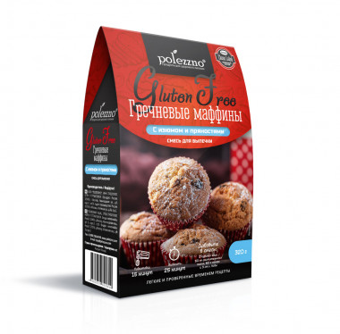 POLEZZNO Смесь для выпечки &quot;Гречневые маффины&quot; 320г — 65fit
