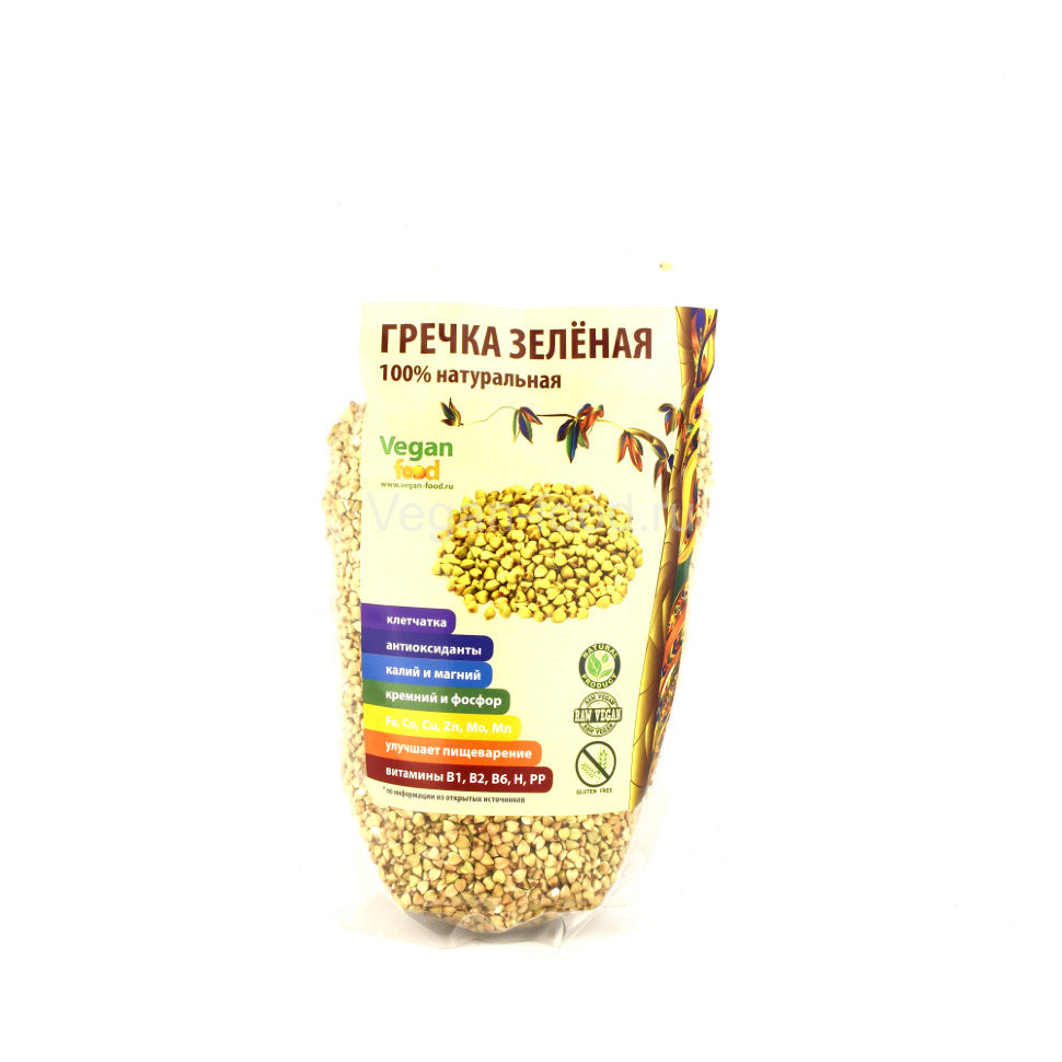 VEGAN FOOD Зеленая гречка 300г фото 1 — 65fit