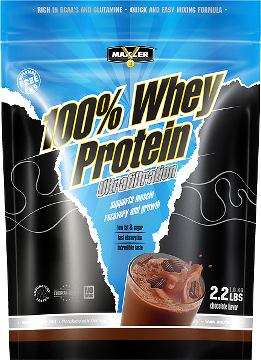 100% Whey Protein Ultrafiltration Chocolate 1000g, Maxler фото 1 — 65fit