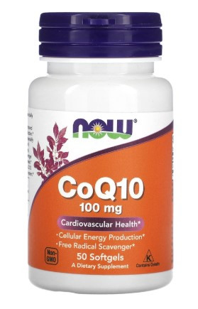 #NOW CoQ10 100 mg  50Capsules — 65fit