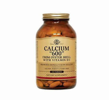 #SOLGAR Calcium 600 (from Oyster Shell vitamin D3) 60tab — 65fit