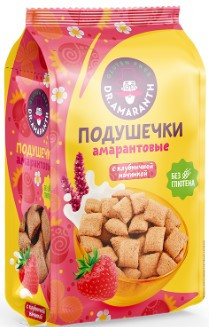 DR.AMARANTH Подушечки амарантовые  со вкусом клубники 100г &mdash; 65fit