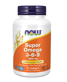 #NOW Super Omega 3-6-9 1200 mg 120 Softgels — 65fit