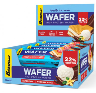 BOMBBAR Батончик вафельный "Ванильный пломбир в шоколаде" 45/20 &mdash; 65fit