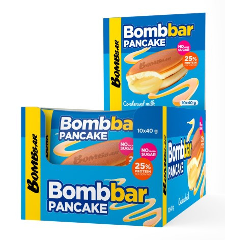 BOMBBAR Панкейк неглазированный "Сгущенка" 40г/10 фото 1 — 65fit