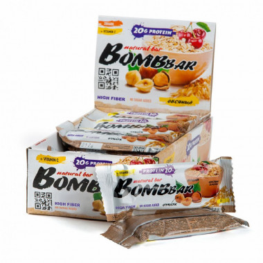 BOMBBAR Батончик неглазированный &quot;Овсяный&quot; 60г — 65fit