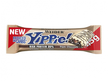 WEIDER Yippie! Протеиновый батончик &quot;Тройной шоколад&quot; 45г — 65fit