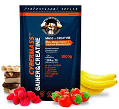 Cybermass Gainer+Creatine Клубника 1000g — 65fit