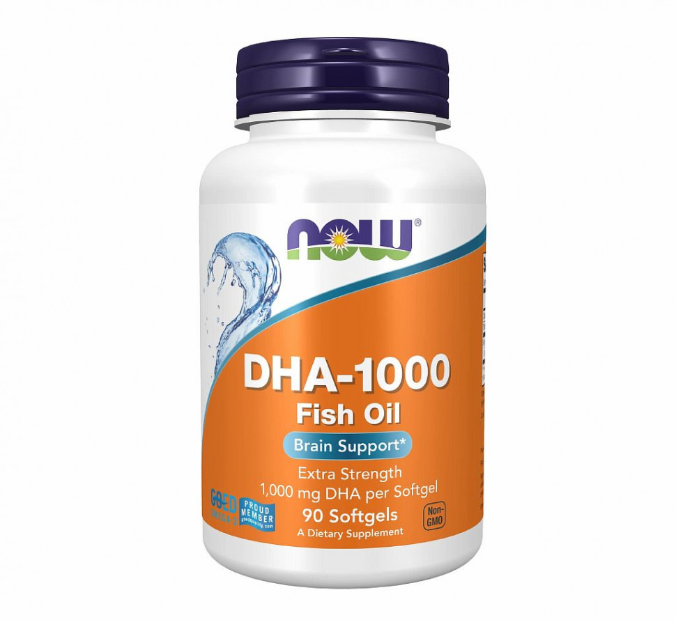 #NOW DHA 1000mg Brain Support 90 sgels фото 1 — 65fit