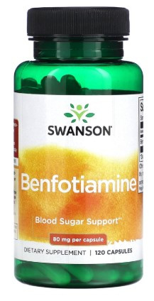 #Swanson Benfotiamine 80 mg 120 Caps — 65fit