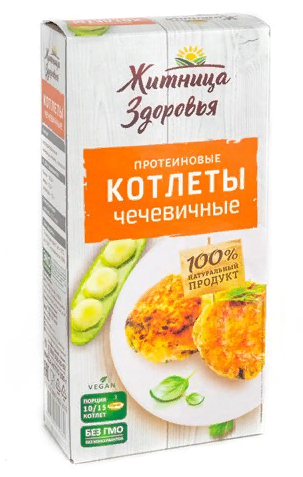 ЖИТНИЦА ЗДОРОВЬЯ Котлеты чечевичные 200г фото 1 — 65fit