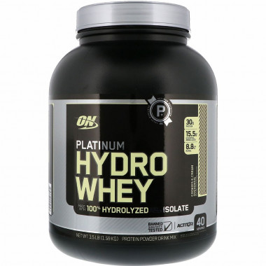 ON PLATINUM HYDROWHEY Протеин Печенье со сливками 3.5 lb (1,59кг) — 65fit