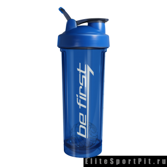 Шейкер 946мл синий с шариком и держателем BE FIRST — 65fit